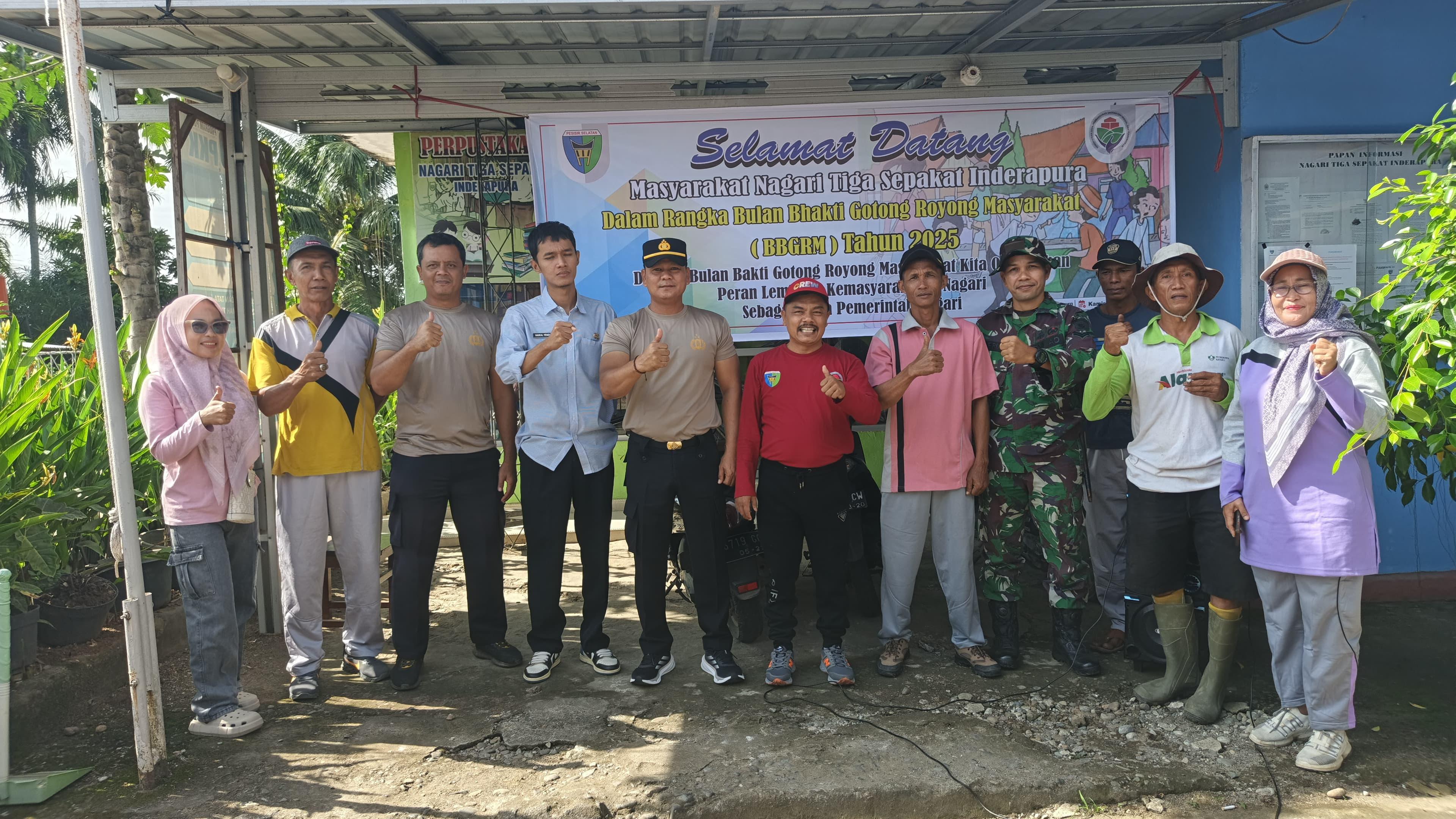 Acara BBGRM Di Nagari Tiga Sepakat Inderapura.