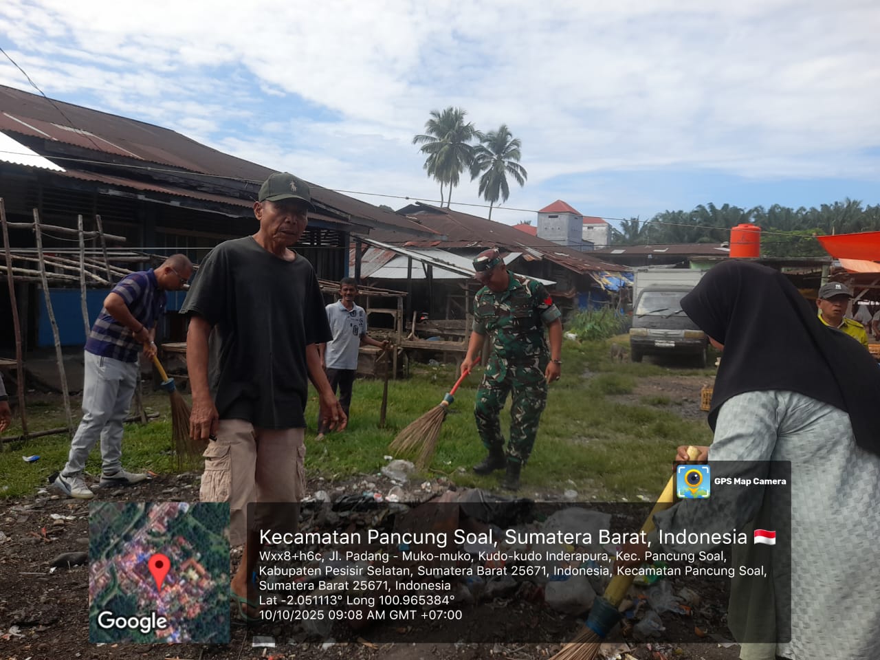 Kegiatan Goro di nagari Kudo Kudo inderapura