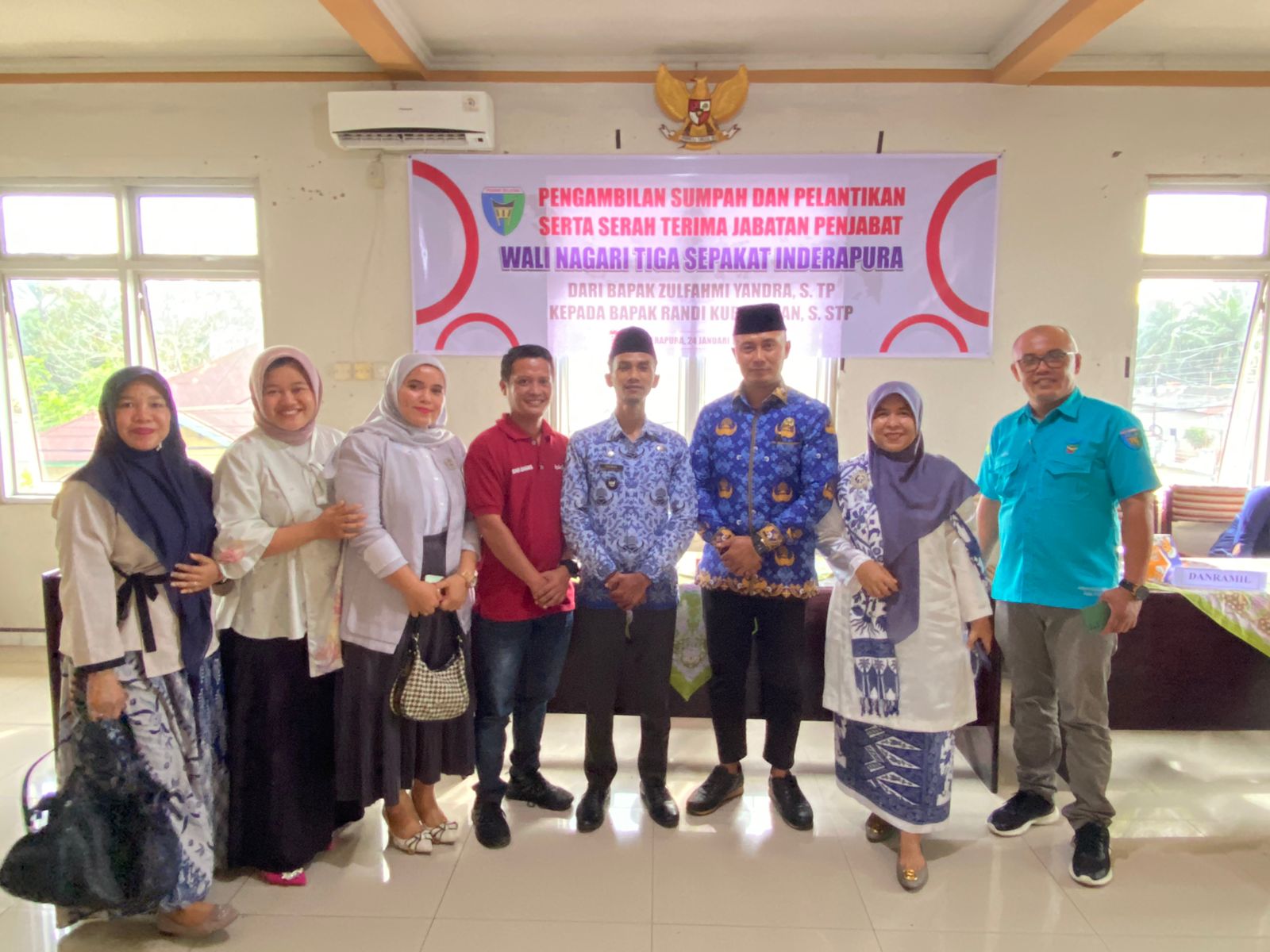 Sertijab Dan Pelantikan Wali Nagari Tiga Sepakat Inderapura