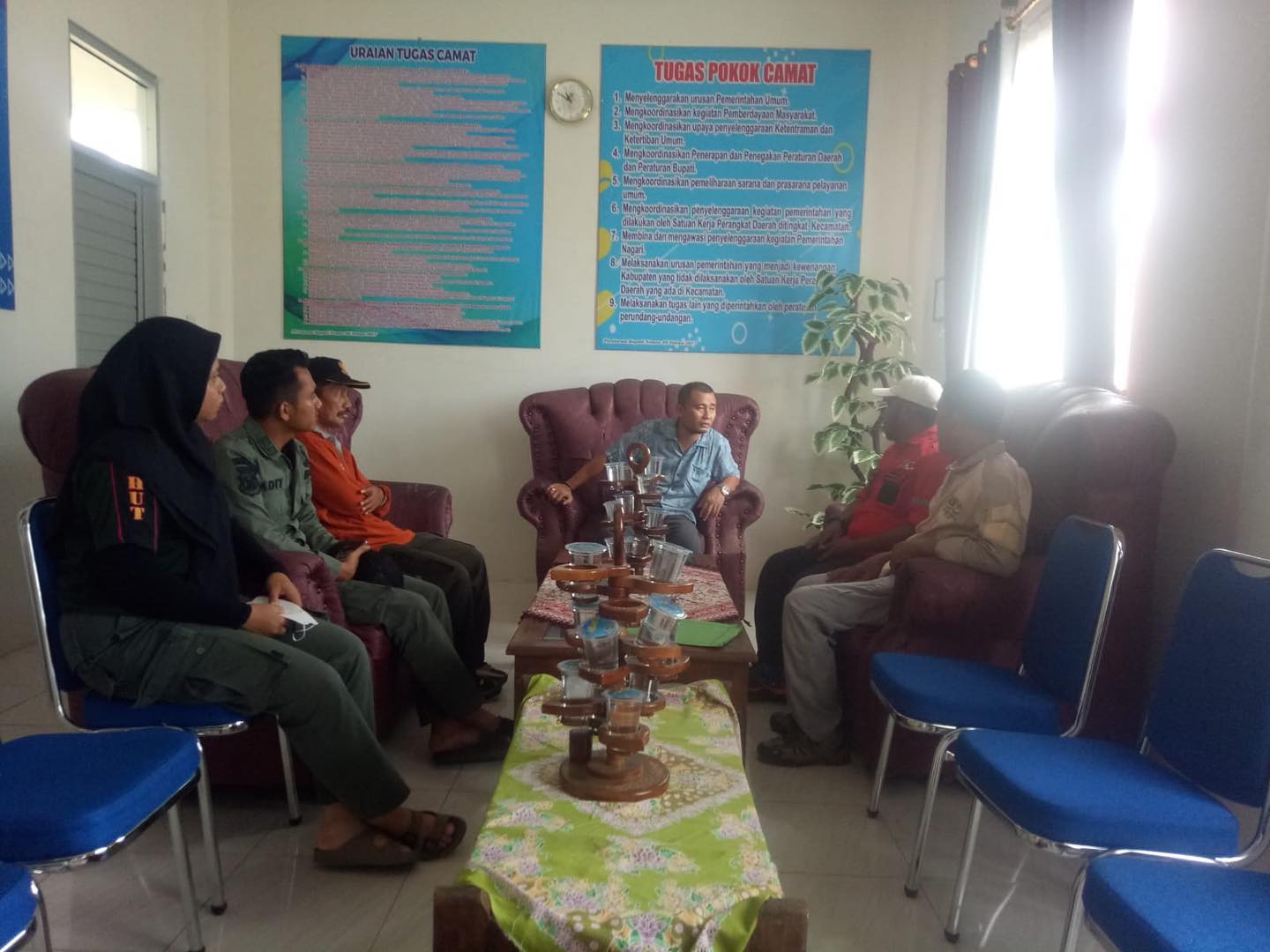 Koordinasi Dinas Kehutanan dengan Sekretaris Kecamatan 