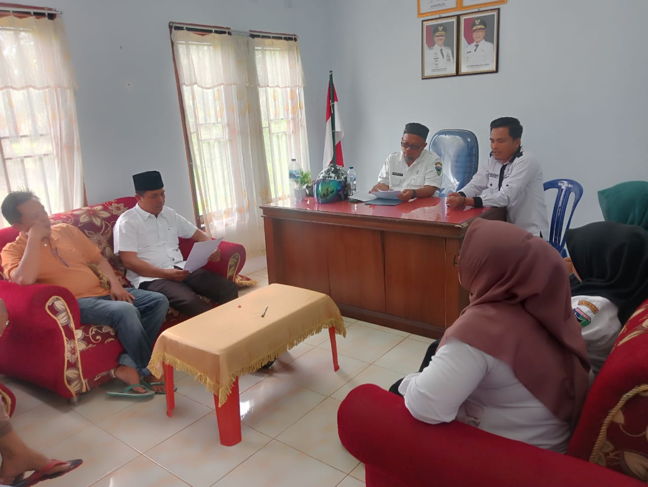 Rapat Pelaporan BUMNAG Di Nagari Tluk Amplu Inderapura