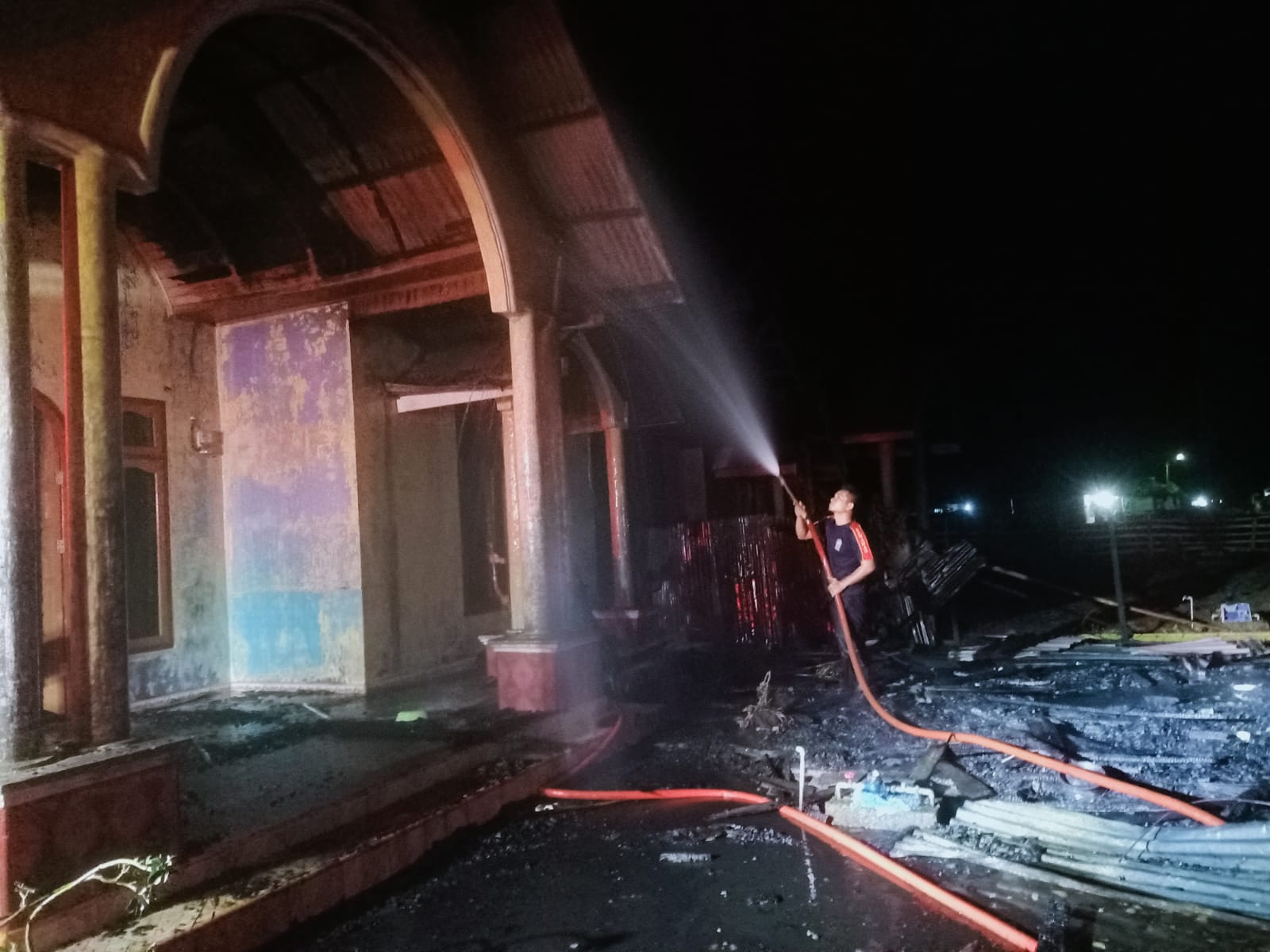 Musibah Kebakaran Rumah di Kampung Kepala Bandar Nagari Kudo-Kudo Inderapura 