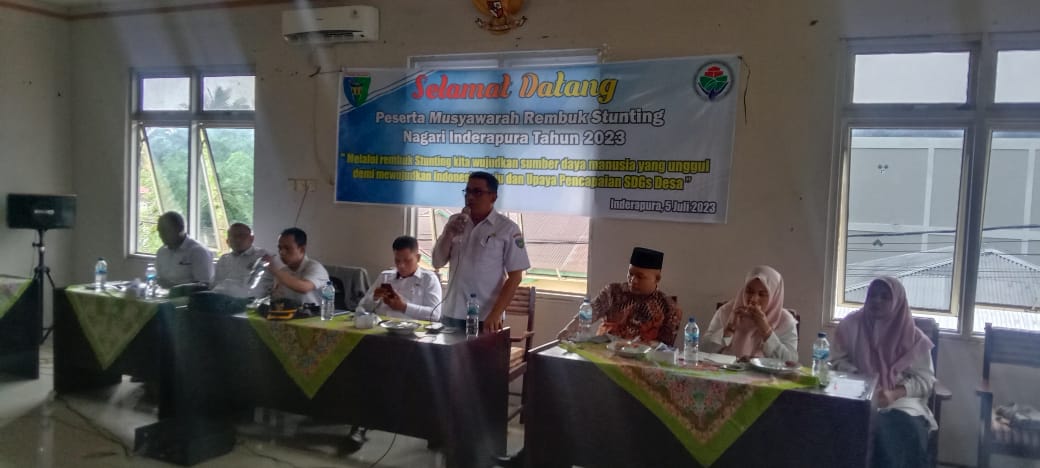 Musyawarah Rembuk Stunting di Nagari Inderapura 