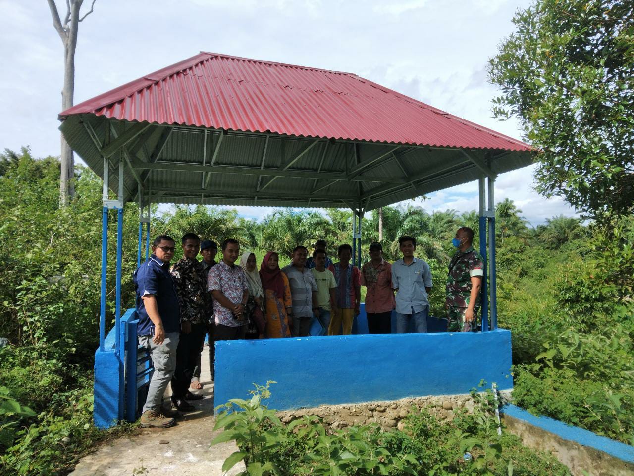 Penerimaan Hasil Pembangunan Balai-Balai TPU di Nagari Kudo-Kudo Inderapura 