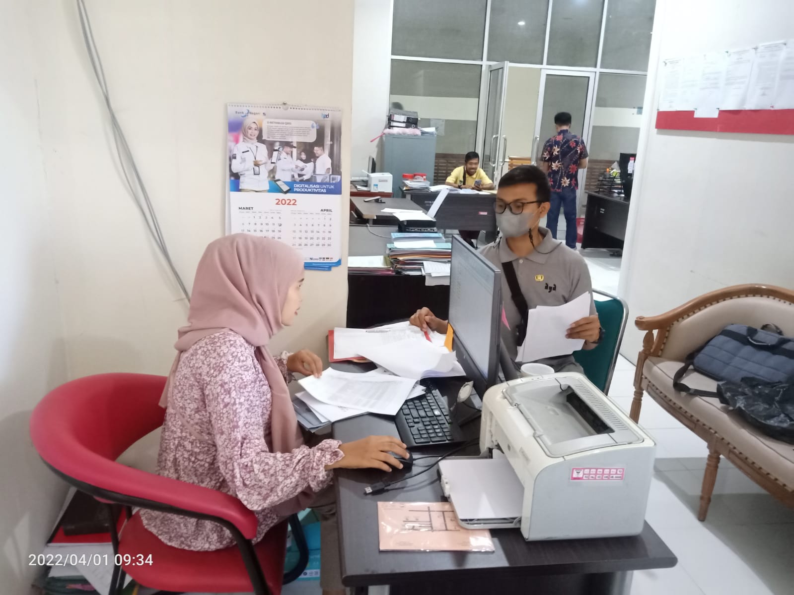 Penyerahan Laporan dan Rekonsiliasi BMD Bulan Februari TA 2022