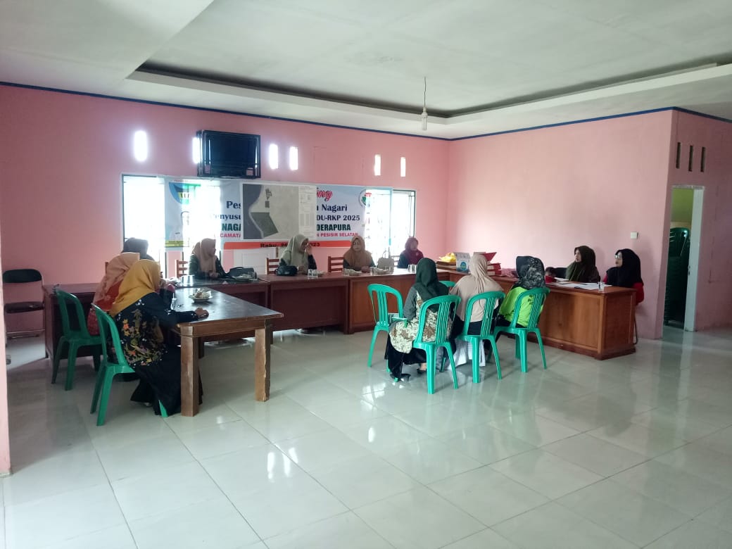 Rapat PKK di Nagari Muara Sakai 