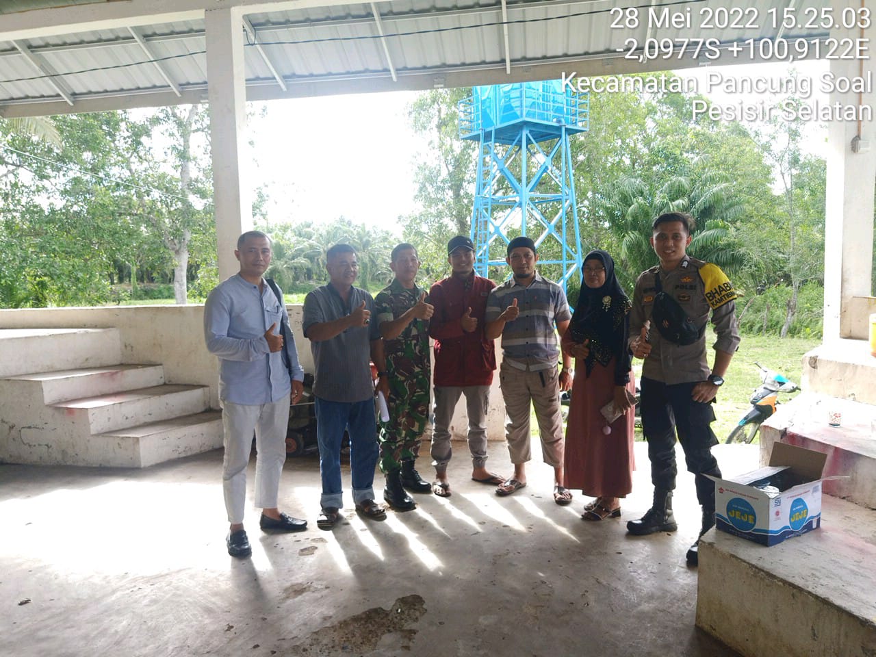Rapat tentang Pengelolaan Sarana Air Bersih di Nagari Tluk Amplu Inderapura