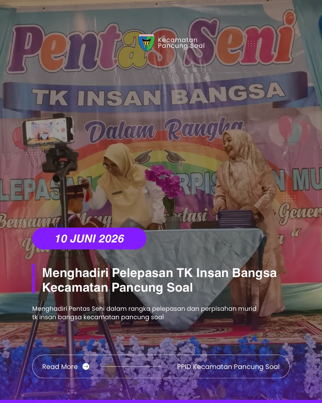 PENTAS SENI DAN PELEPASAN MURID TK INSAN BANGSA TAHUN AJARAN 2025/2026
